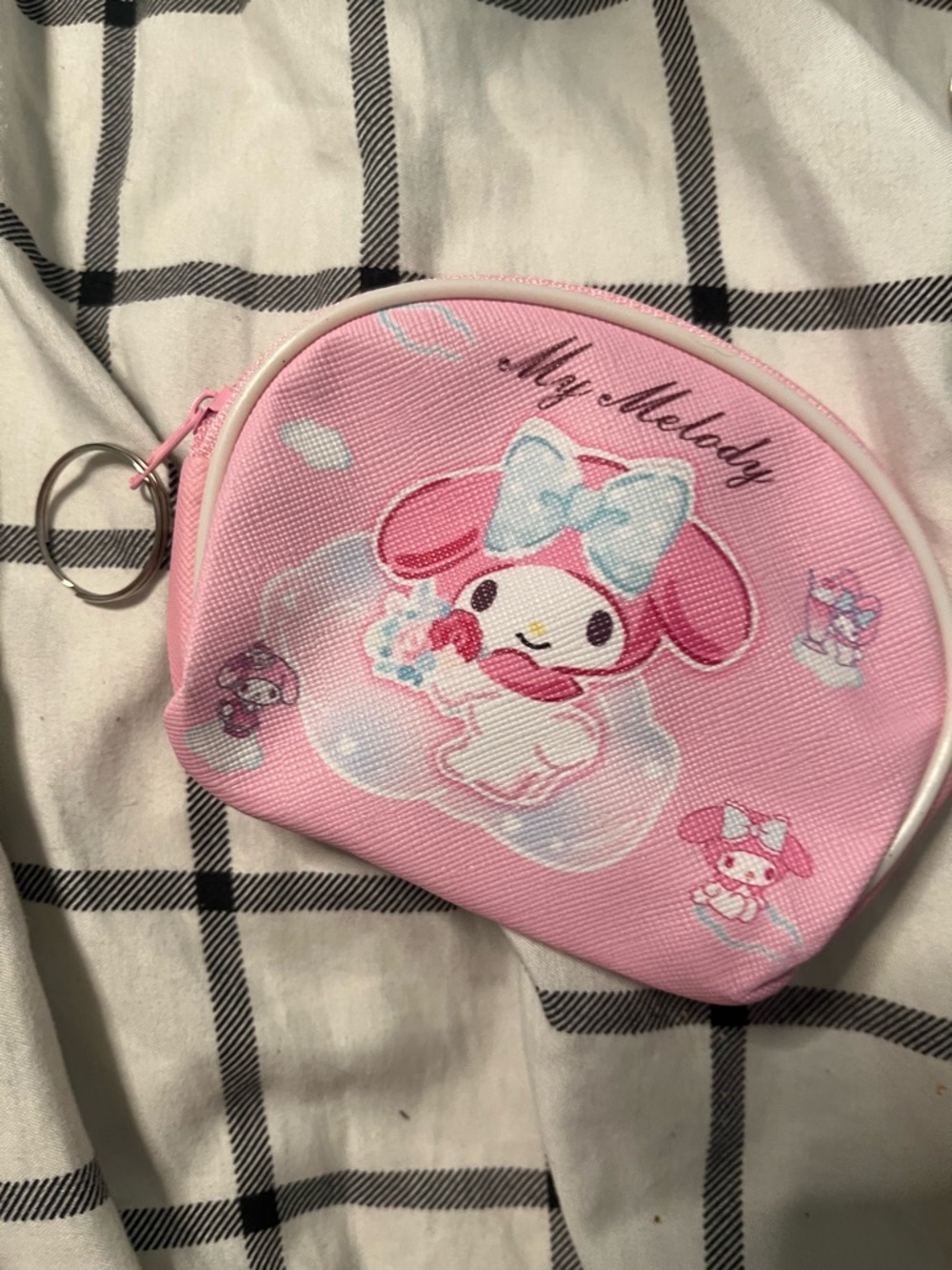 Sanrio My Melody Pink Coin Pouch with Bow Accent